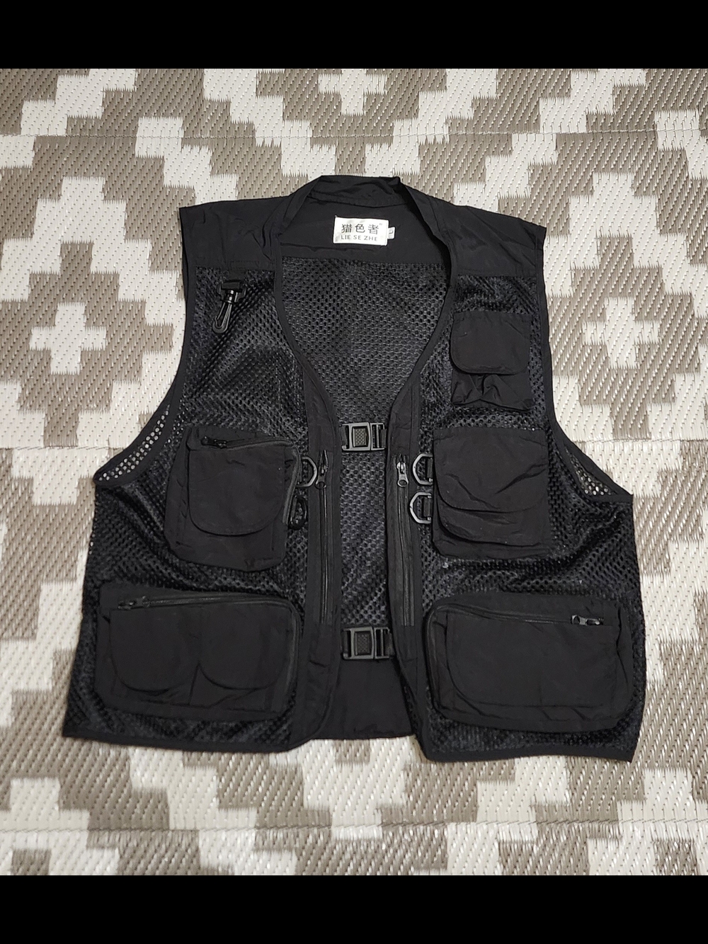 Lie Se Zhe" Multifunctional Tactical Vest – Multi-Pocket & Breathable – Size L